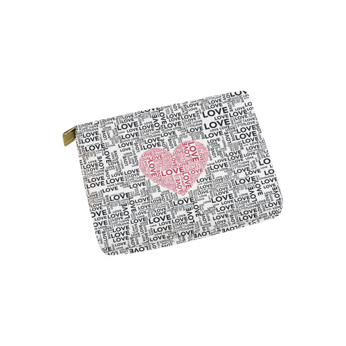 Love Heart Carry-All Pouch 6''x5''