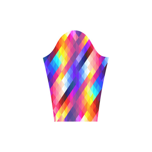 Deep Colorful Diamonds Round Collar Dress (D22)