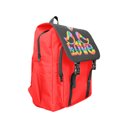 Love Birds with a Heart Casual Shoulders Backpack (Model 1623)