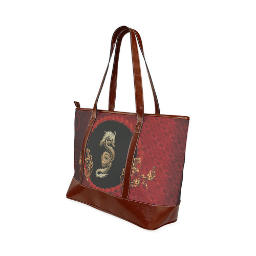 The chinese dragon Tote Handbag (Model 1642)