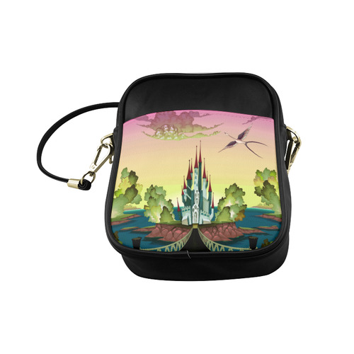 Magic Castle Dragon Fantasy Land Sling Bag (Model 1627)