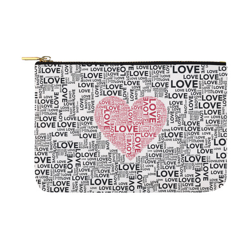 Love Heart Carry-All Pouch 12.5''x8.5''