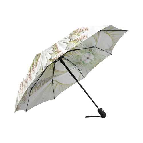 Feathers And Lace Auto-Foldable Umbrella (Model U04)