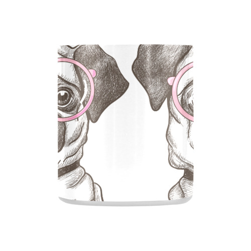 pug in glasses Classic Insulated Mug(10.3OZ)