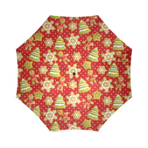 Christmas vintage pattern Foldable Umbrella (Model U01)