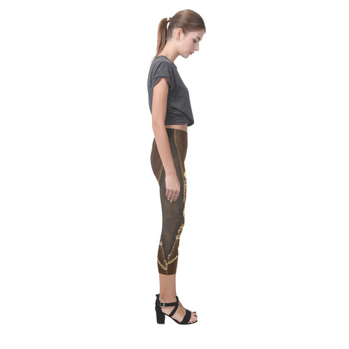 Trendy female  3D design Capri Legging (Model L02)
