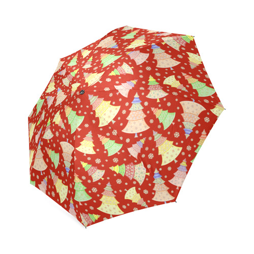 Christmas vintage pattern Foldable Umbrella (Model U01)