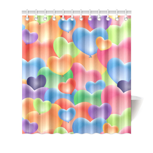 Funny_Hearts_20161206_by_Feelgood Shower Curtain 66"x72"