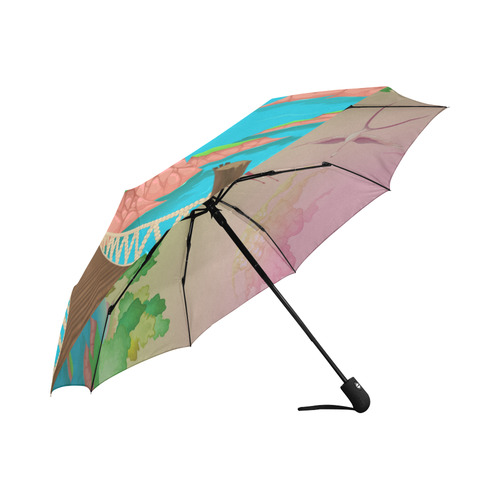 Magic Castle Dragon Fairy Tale Land Auto-Foldable Umbrella (Model U04)