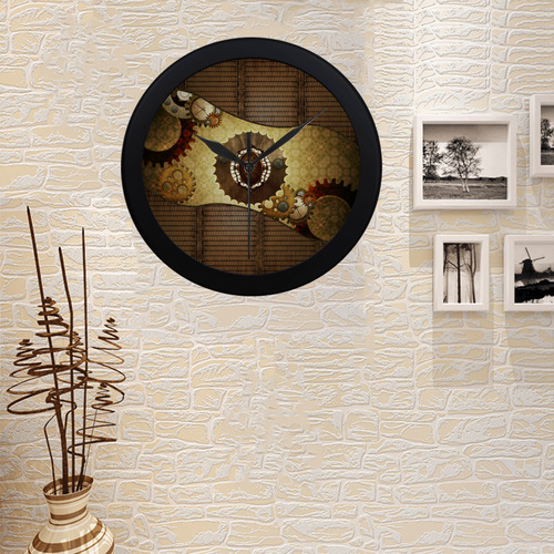 Steampunk, the noble design Circular Plastic Wall clock