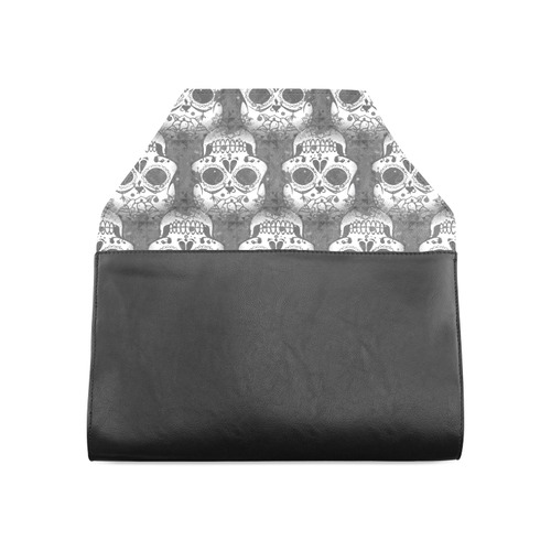 new skull allover pattern by JamColors Clutch Bag (Model 1630)
