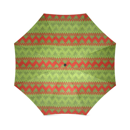 Christmas vintage pattern Foldable Umbrella (Model U01)