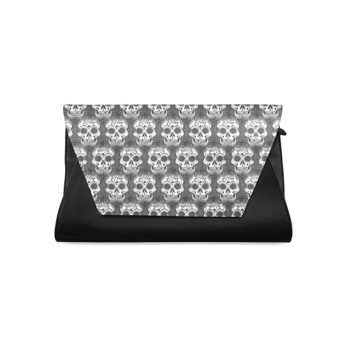 new skull allover pattern 2 by JamColors Clutch Bag (Model 1630)