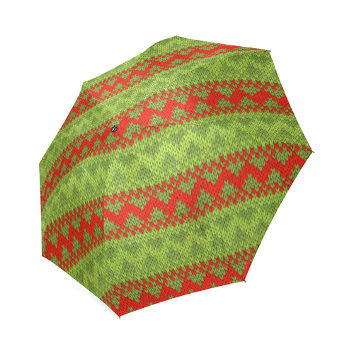 Christmas vintage pattern Foldable Umbrella (Model U01)