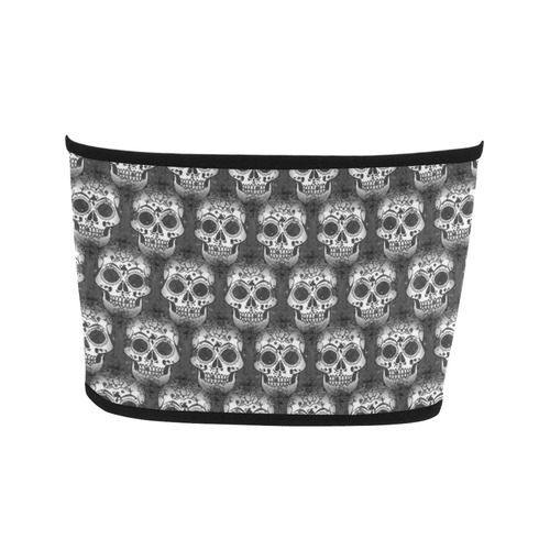 new skull allover pattern 2 by JamColors Bandeau Top