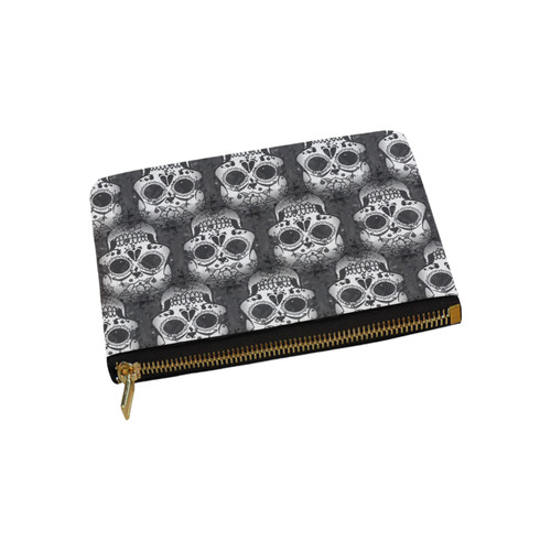new skull allover pattern by JamColors Carry-All Pouch 9.5''x6''