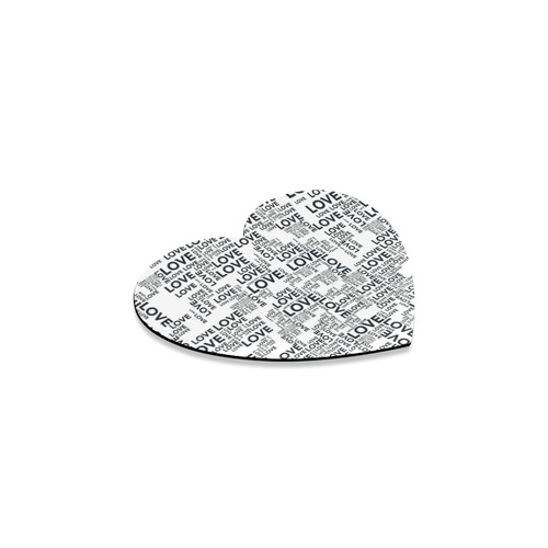 Love Words Heart Coaster