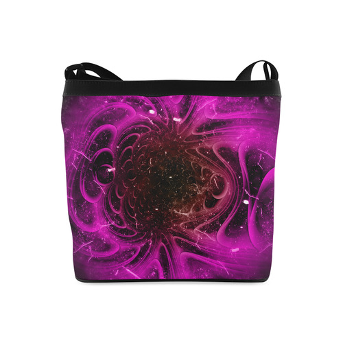 Abstract design in purple colors Crossbody Bags (Model 1613)