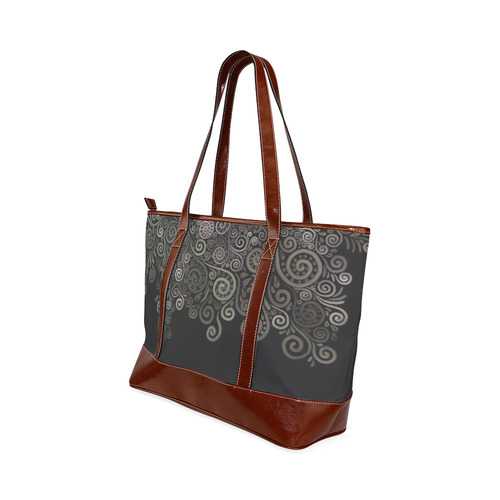 3D Psychedelic soft color Rose Tote Handbag (Model 1642)