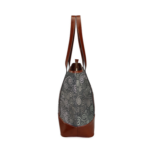 3D Psychedelic soft color Rose Tote Handbag (Model 1642)