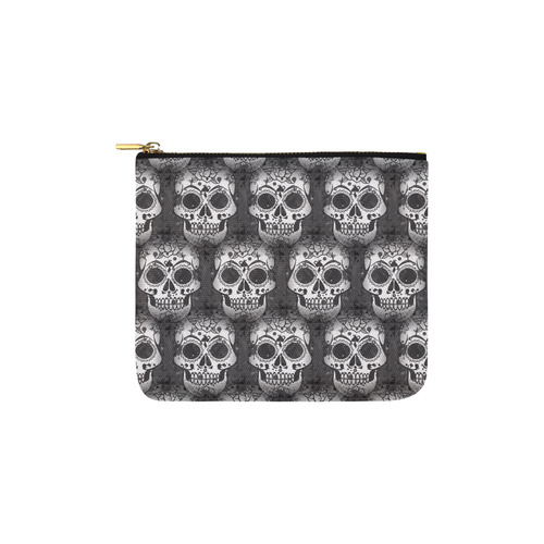 new skull allover pattern by JamColors Carry-All Pouch 6''x5''