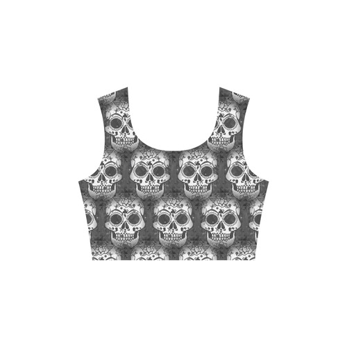 new skull allover pattern by JamColors 3/4 Sleeve Sundress (D23)