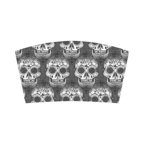 new skull allover pattern by JamColors Bandeau Top