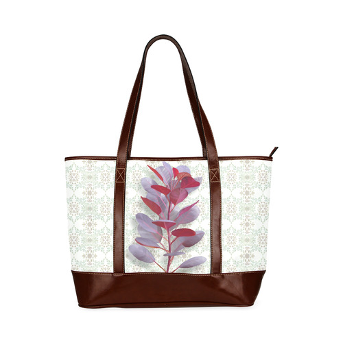 Red plant watercolor Tote Handbag (Model 1642)