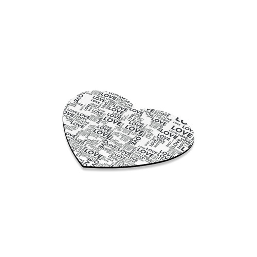 Love Words Heart Coaster