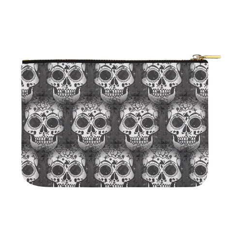 new skull allover pattern by JamColors Carry-All Pouch 12.5''x8.5''