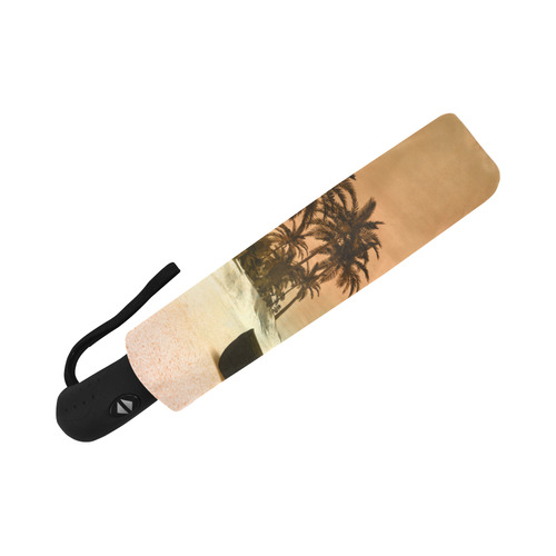 Wonderful seascape with tropical island Auto-Foldable Umbrella (Model U04)