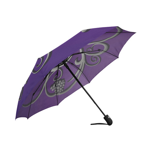 Grape Vine Beautiful Vintage Floral Auto-Foldable Umbrella (Model U04)