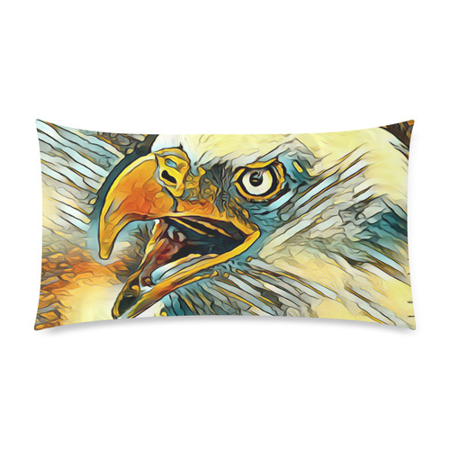 Animal_Art_Eagle20161201_by_JAMColors Custom Rectangle Pillow Case 20"x36" (one side)