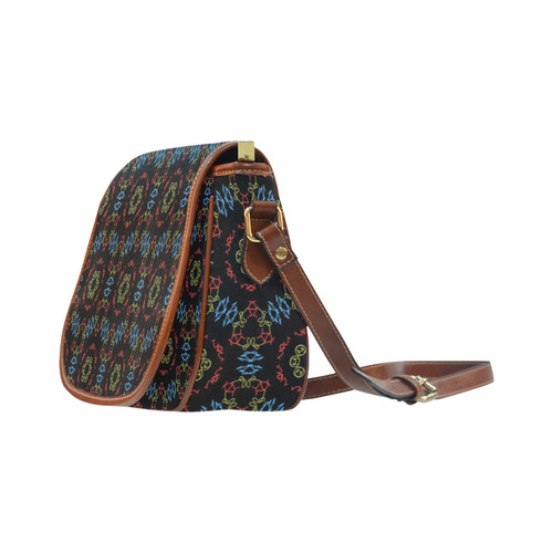 Kaleido Fun 21 by FeelGood Saddle Bag/Small (Model 1649) Full Customization