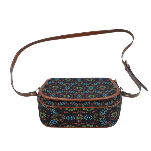 Kaleido Fun 21 by FeelGood Saddle Bag/Small (Model 1649) Full Customization