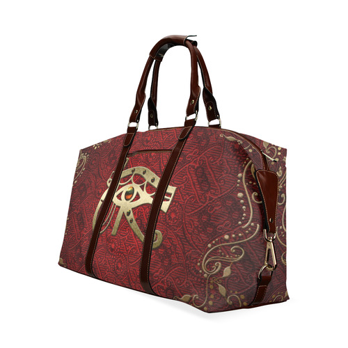 The all seeing eye in gold and red Classic Travel Bag (Model 1643) Remake