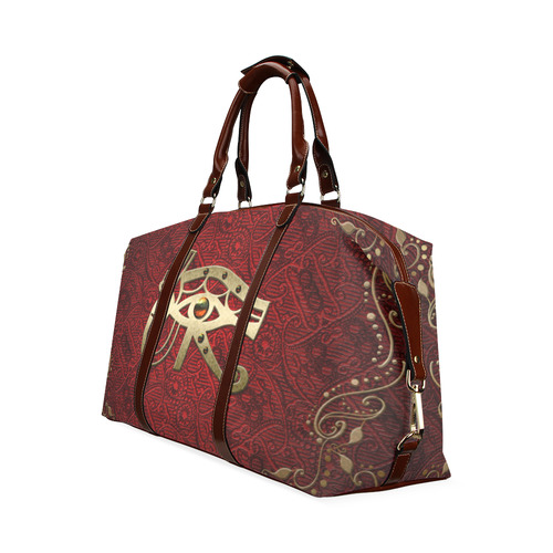 The all seeing eye in gold and red Classic Travel Bag (Model 1643) Remake