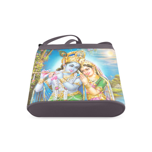 Krishna Radha Beautiful Hindu Landscape Crossbody Bags (Model 1613)