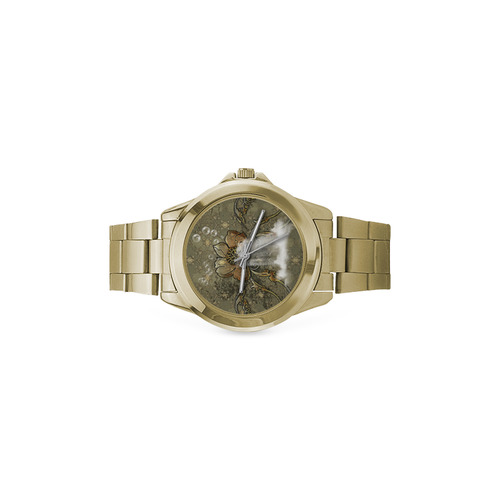 Noble flower design Custom Gilt Watch(Model 101)