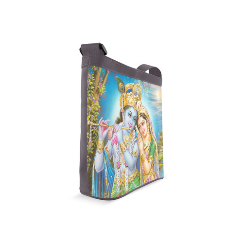 Krishna Radha Beautiful Hindu Landscape Crossbody Bags (Model 1613)