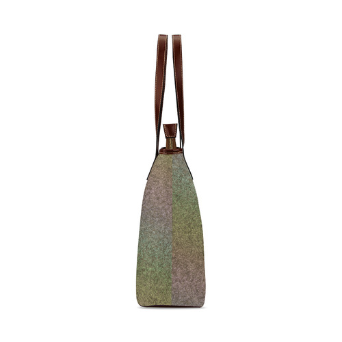 Rainbow Gold Pastel Gradient Shoulder Tote Bag (Model 1646)