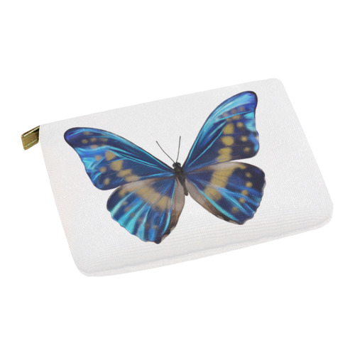 Morpho cypris butterflies painting Carry-All Pouch 12.5''x8.5''