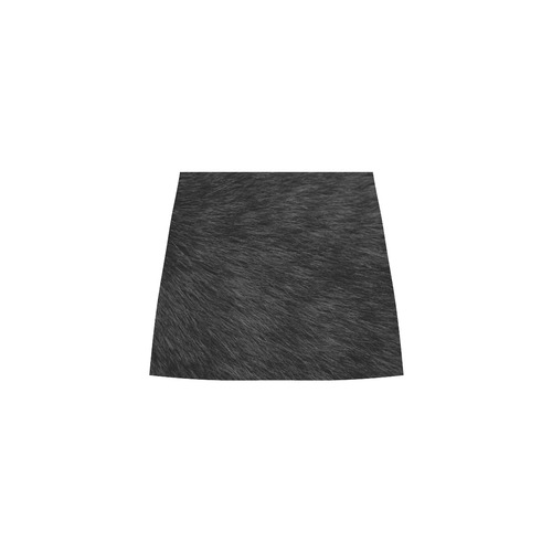 Black Fur Eos Women's Sleeveless Dress (Model D01)