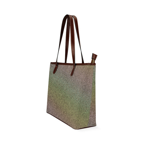 Rainbow Gold Pastel Gradient Shoulder Tote Bag (Model 1646)