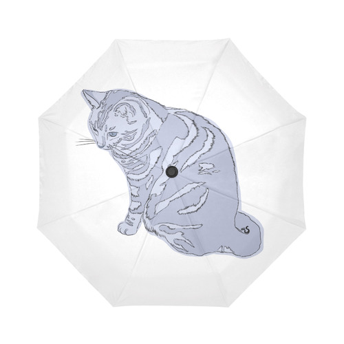 Blue Cat Auto-Foldable Umbrella (Model U04)