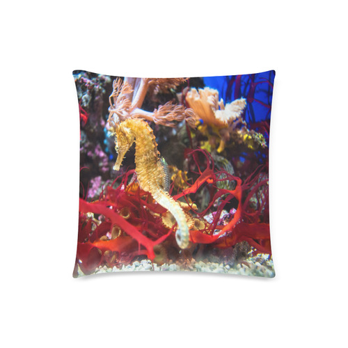 Seahorse Fantasy Custom Zippered Pillow Case 18"x18"(Twin Sides)