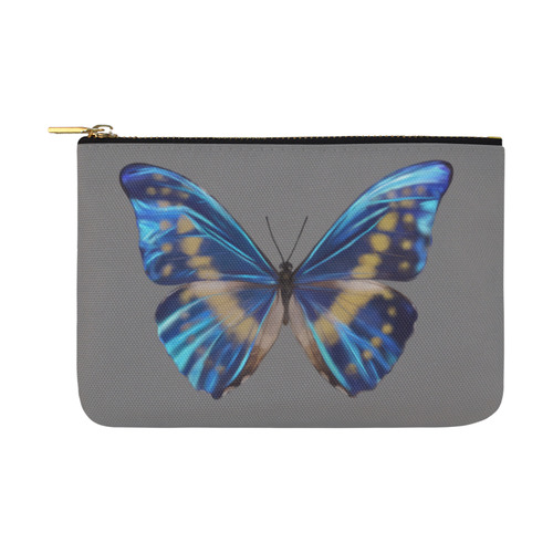 Morpho cypris butterflies painting Carry-All Pouch 12.5''x8.5''