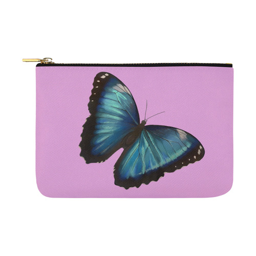 Morpho hyacintus butterflies painting Carry-All Pouch 12.5''x8.5''