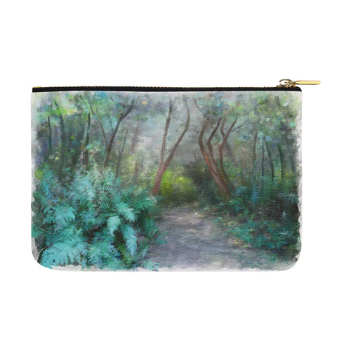 Bush, original watercolor painting Carry-All Pouch 12.5''x8.5''