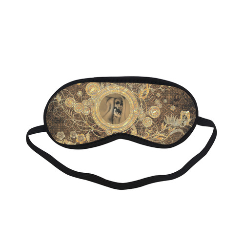 Awesome skull on a button Sleeping Mask